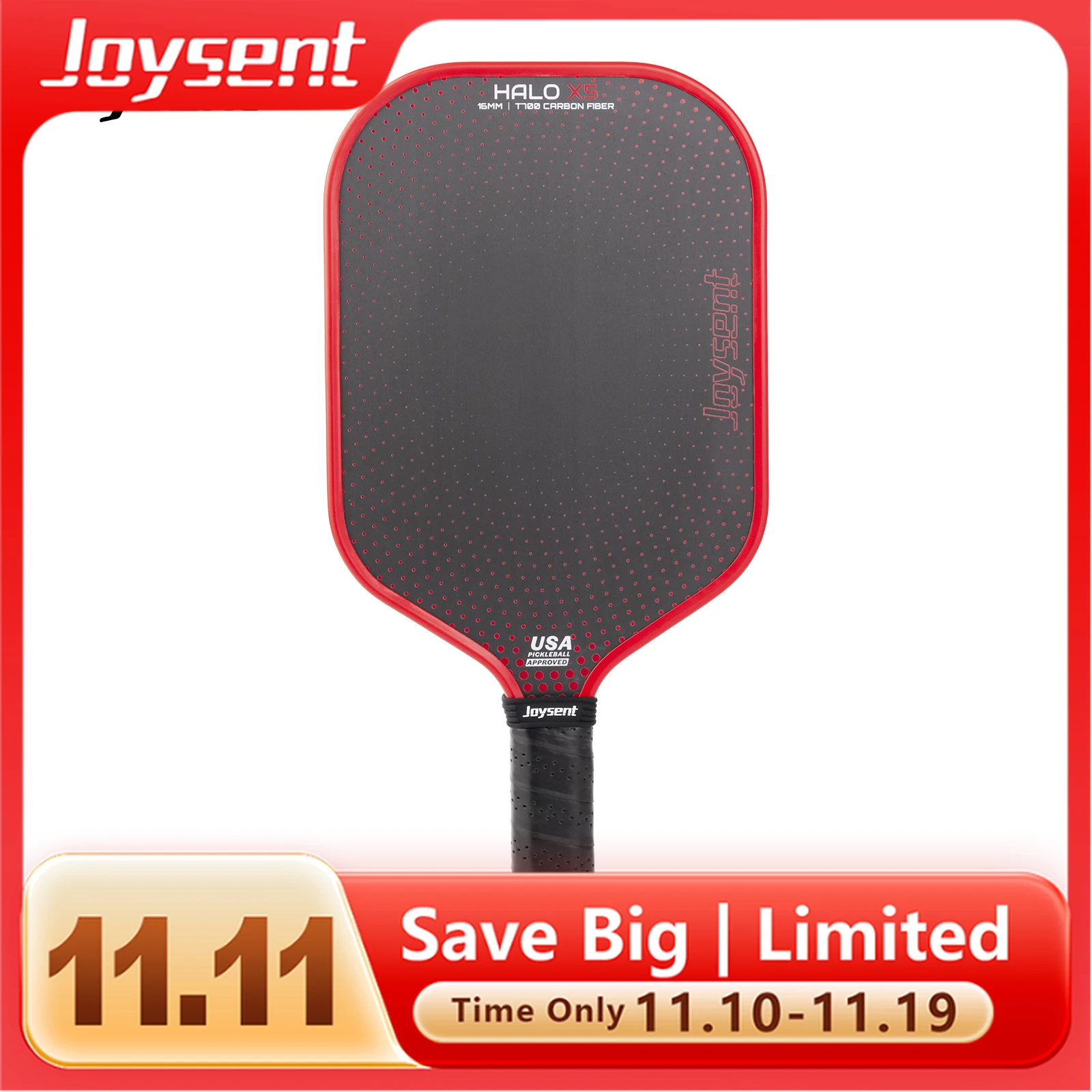 

Joysent USAPA Approved Thermoformed T700 Raw Carbon Fiber Pickleball Paddles Spin Control Power for Competitive Play