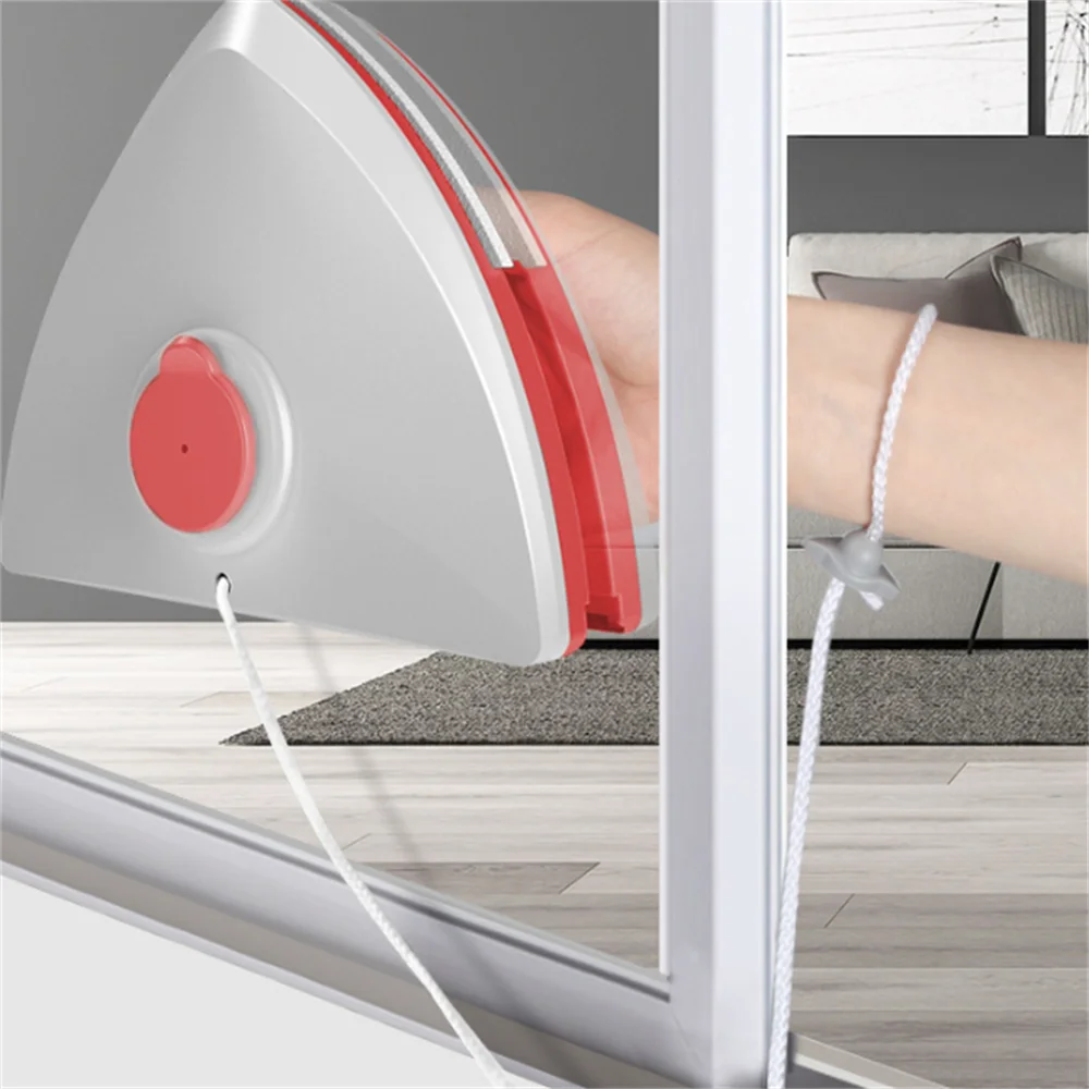 Magnetic Window Cleaner Brush Double-Side Automatic Water Discharge Wiper Glass Window Brush High Rise Outside Window Cleaner