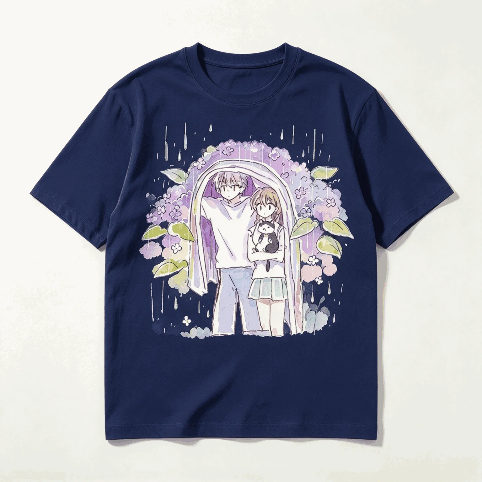 Fruits Basket Summer New Cotton Retro Unisex Casual Fashion T-shirt High Street Oversized Unisex Trendy Vintage Loose Couples