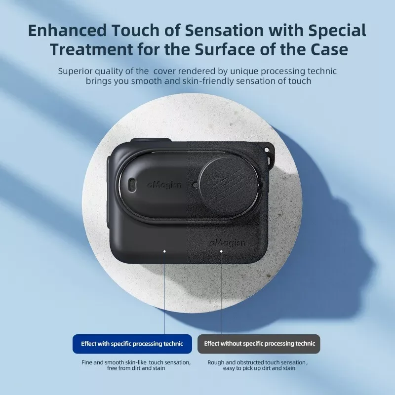 Amagoisn Amai Insta360 GO3S, funda de silicona GO3, accesorios de protección para cámara deportiva Shadowstone