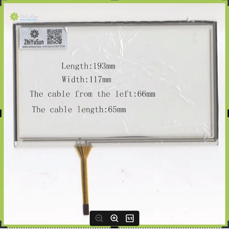 

ZhiYuSun KDT-2536GT 8-дюймовый 193 мм * 117 мм 4-проводной резистивный дигитайзер сенсорного экрана, это совместимо 193*117