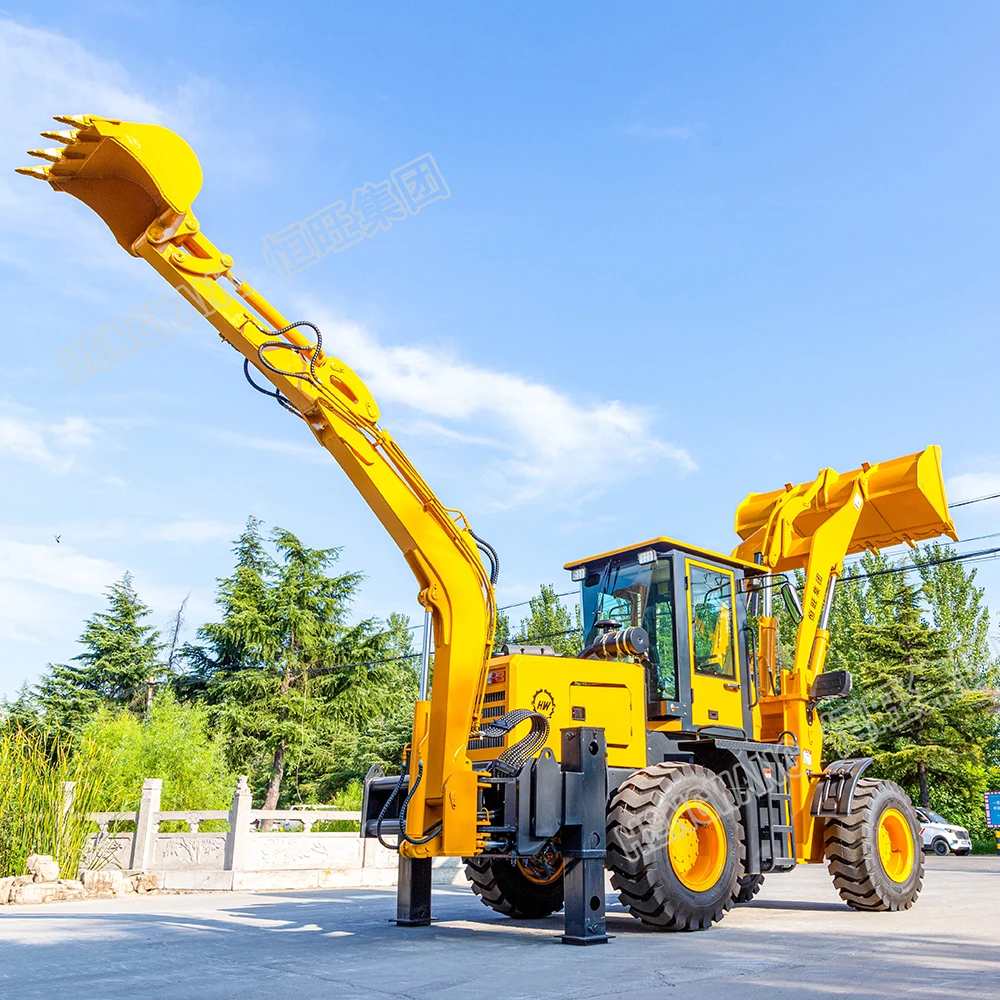 6T バックホーローダー 4WD 92KW バックホー掘削機 - Tractor Backhoe のレビューと価格