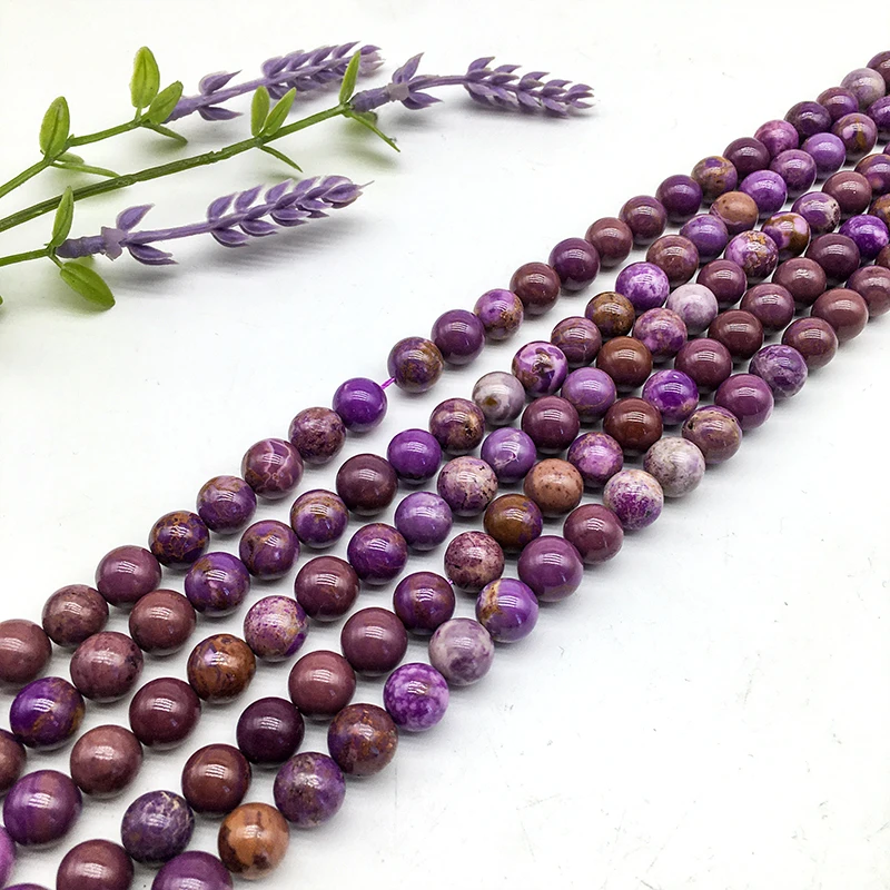 New Arrival Natural Phosphosiderite Bracelet purple Bracelets 8mm beads crystal jewelry For Healing Crystal Crafts Bracelet