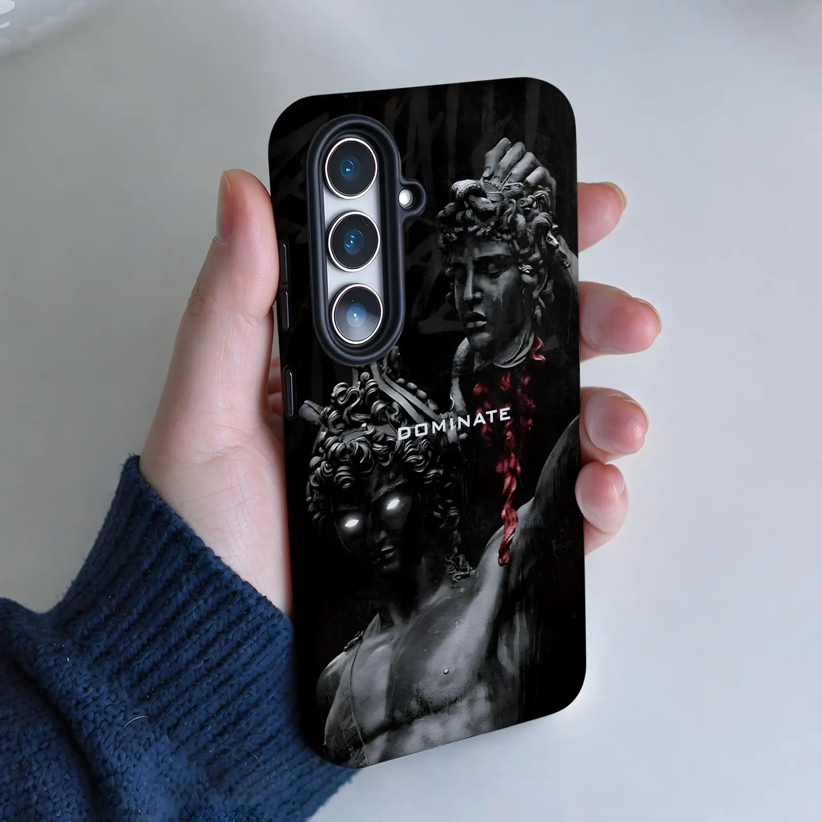 Phone Case For Samsung Galaxy A57 A56 A37 A27 A17 A36 A26 A55 A35 Glossy Film Phone Case Greek Mythos Series