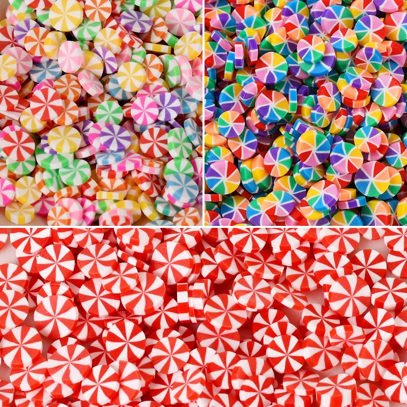 500g/Pack 5mm Slice Nail Art /Slices/Slime Charms /Polymer Clay for Girls DIY Crafts Tiny Cute Plastic Mud Particles