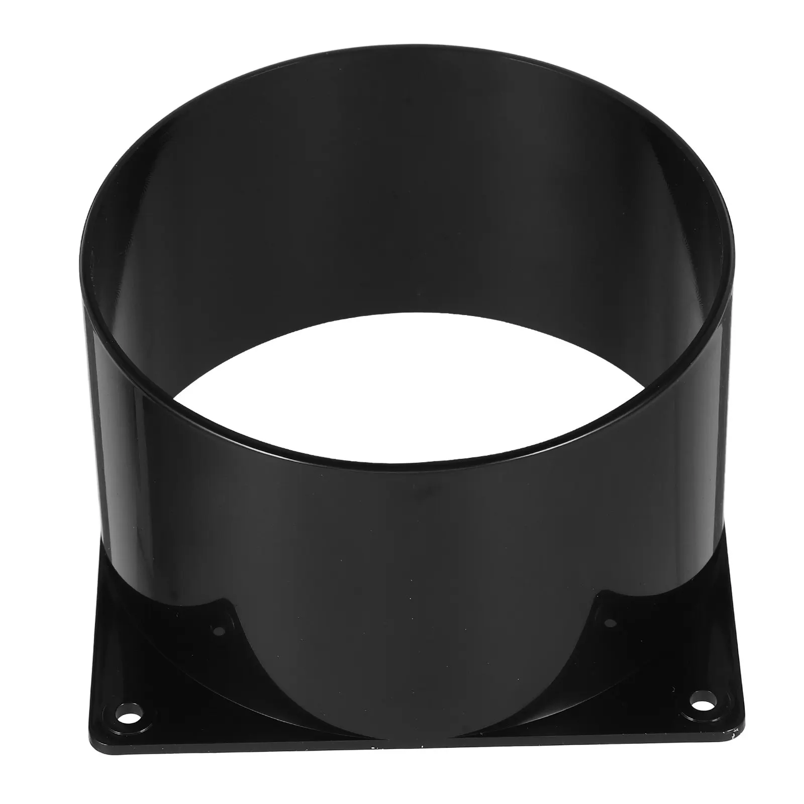 Dust Collection Duct Connector ABS Workshop Ventilation Adapter Black 12x12x7cm