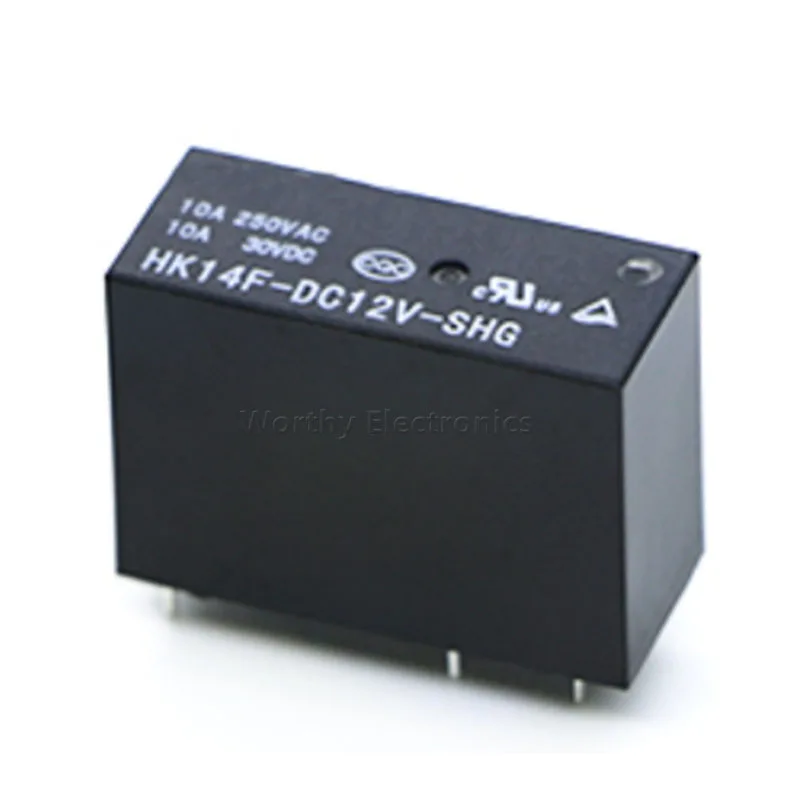 

Free shipping 10pcs/lot HK14F-DC5V-SHG HK14F-DC12V HK14F-DC24V Relay 5PIN10A