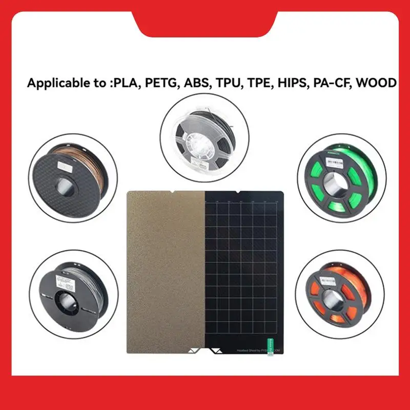 

FYSETC For Anycubic Kobra S1C Plate PEI Sheet Build Plate For Anycubic Kobra S1C Carbon Fiber Textured Build Plate