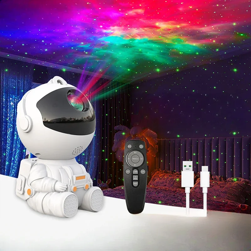 

Astronaut Projector Night Light with Remote Timer Galaxy Star Projector Starry Nebula Ceiling LED Lamp Gifts for Bedroom Decor