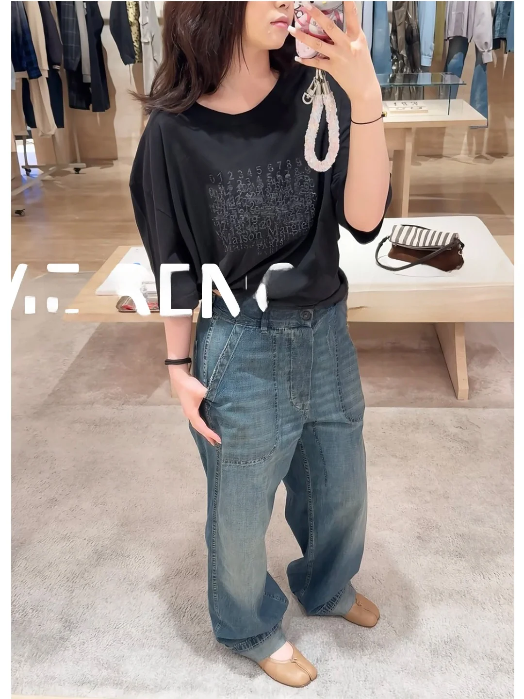High Waist Wide Leg Casual Denim Jeans Vintage Washed Cuffed Ankle Pocket Detail Spring Summer Fashion for Young Women