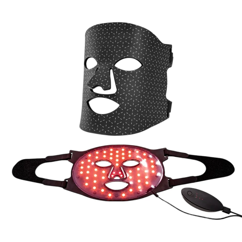 Infrared Light 630nm 830nm Skin Care Portable Silicone Red LED Light Therapy Facial LED Face Mask