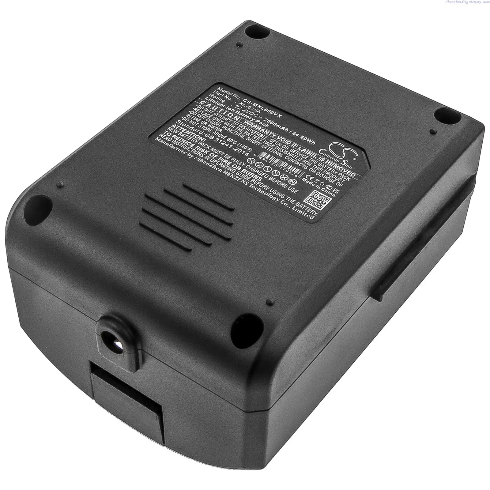 Imagem -05 - Cameron Sino Aspirador Bateria 22.2v 2000mah Xl618a Moosoo x6