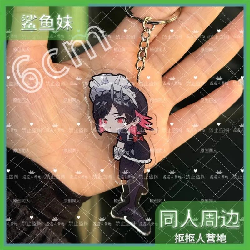 Game Zenless Zone Zero Cosplay Ellen Joe Von Lycaon Seth Lowell Nekomiya Mana Acrylic Shake Tail Key Chain Gifts Keychains