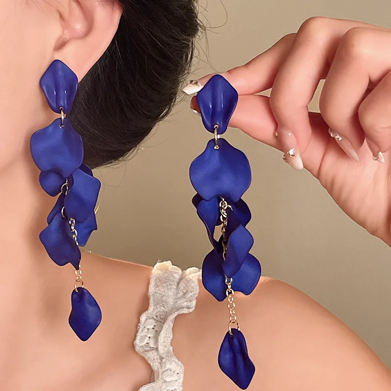 Женские серьги с кисточками в стиле бохо, модные индивидуальные серьги-капли, стиль отпуска на берегу моря, серебряные украшения с иглами