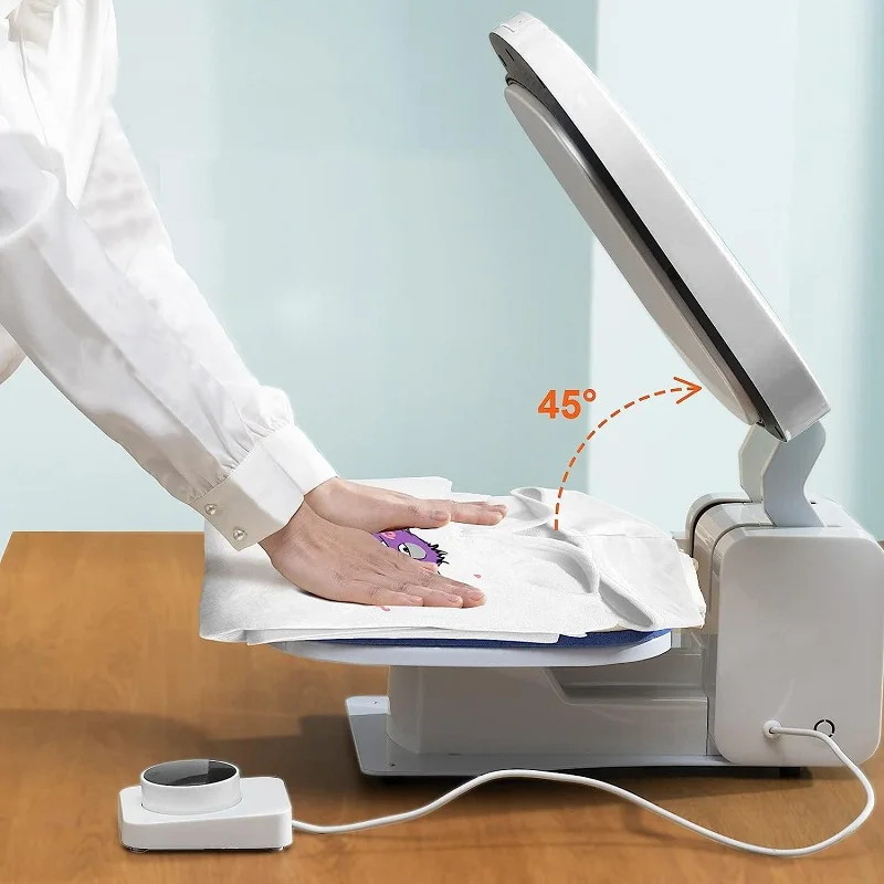 

WJW New Arrivals Auto Open t Shirt Heat Press Sublimation Machines for T-shirt Clothes Garment F380