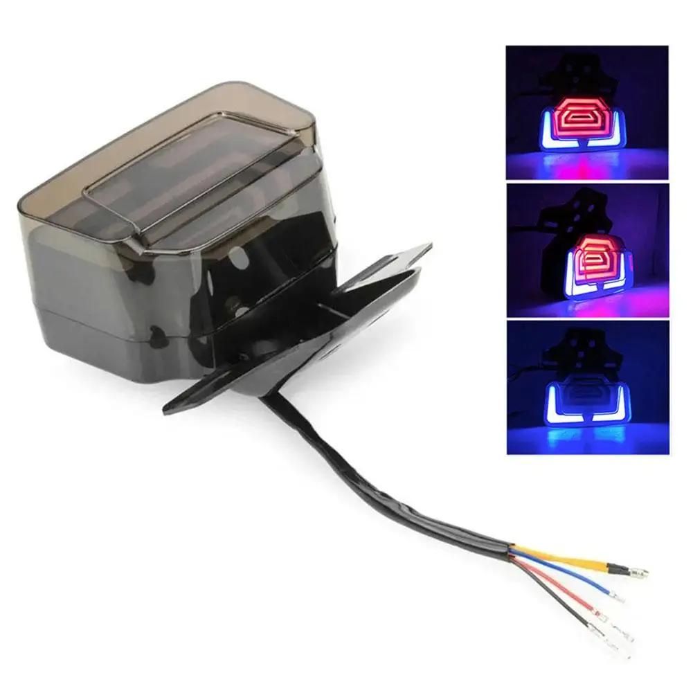 دراجة نارية الذيل ضوء دراجة نارية التكامل مصباح ليد خلفي الفرامل مصباح إشارة اتجاه التنفس بدوره ضوء وقف بدوره الوامض Si Y2M1