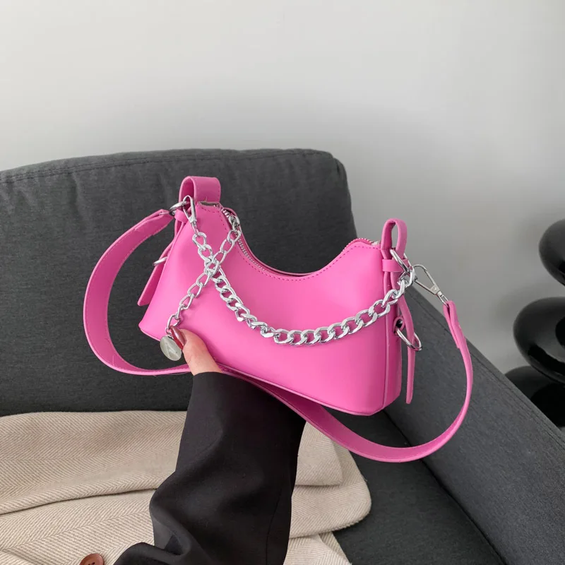 High Beauty Spicy Girl Bag Underarm Shoulder Bag Women\'s New Fashion Chain Handbag High Quality Single Luxury Brand Shoulder Bag