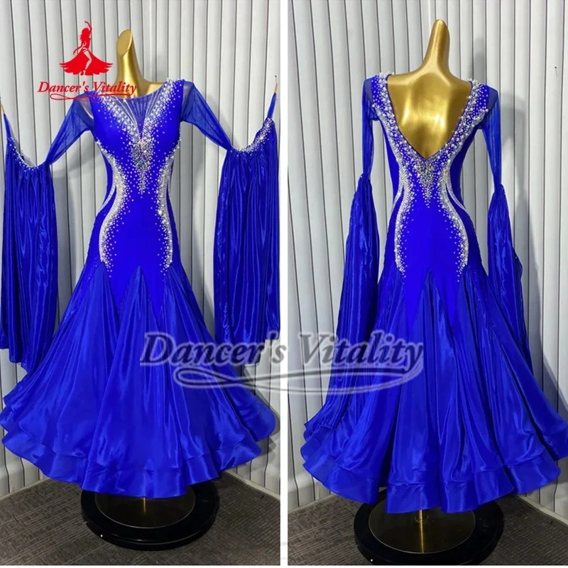 

Костюм для социальных танцев для женщин: индивидуальный пошив, стандартный, современный, для взрослых и подростков, для вальса, танго, соревнований и выступлений