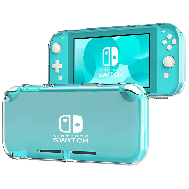 Para nintendo switch lite caso transparente tpu absorção de choque softshell protetor cristal claro console capa