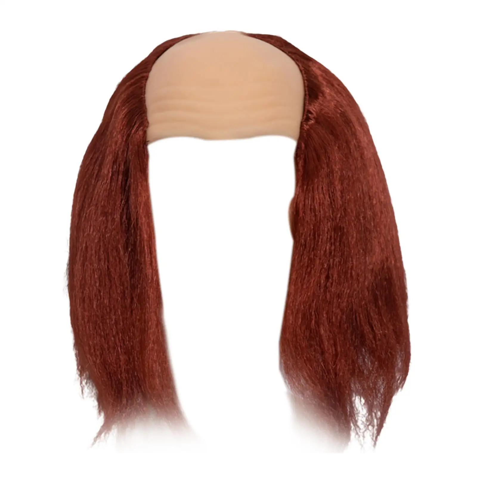 

Old Man Balding Wig Cap Head Circumference 58cm Long Costume Accessory for Role Playing Stage Performance Party Favors