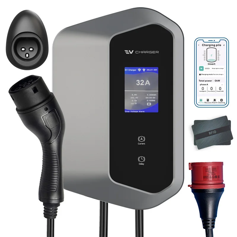 

New Energy Vehicle Parts & Accessories Car Charger Fast Charging Station for Electric Car 22kw Ev Charger Type 2