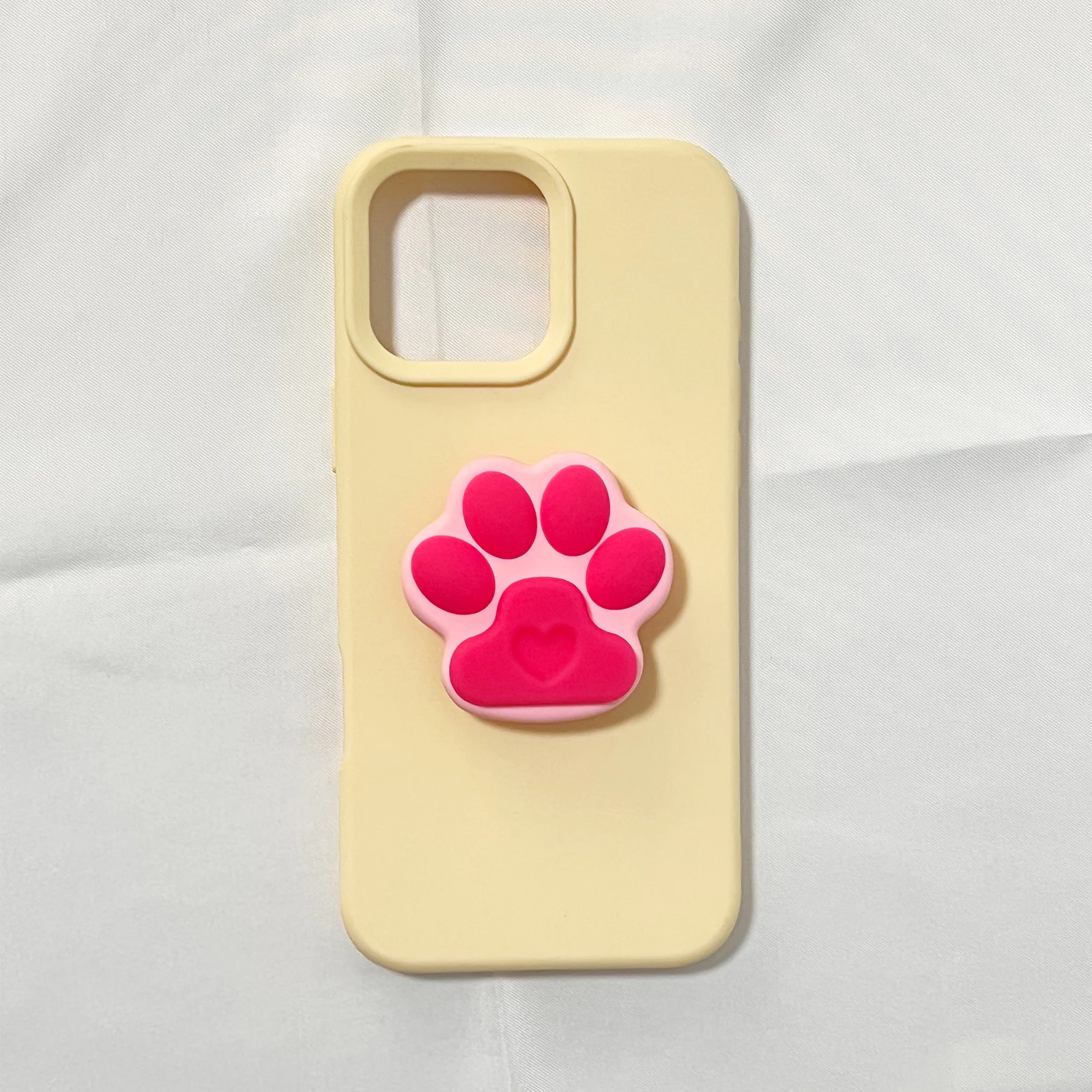 Leuke Cartoon Siliconen Cat Claw Telefoonhouder Grip Tok Telefoonhoesje Stand Ondersteuning voor iPhone 17 iPhone 16 Pro Max Samsung