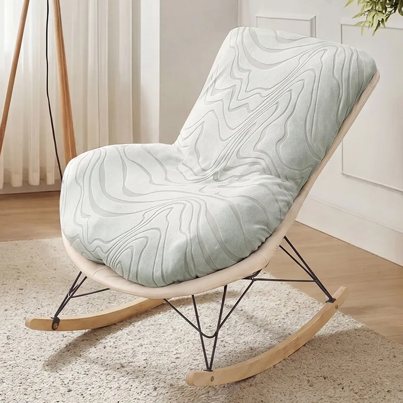 Jacquard Full Wrap Rocking Chair Cover All Season Universal Washable Lobster Chair Protector for Living Room Decoration S/L Size