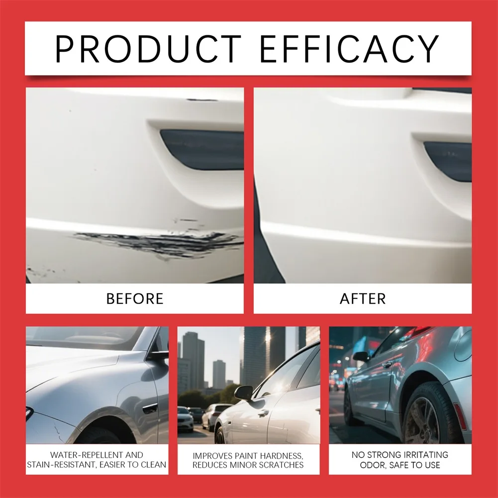 100ML Nano-Quick Keramikbeschichtung Hochglanz-Finish Autobeschichtung Entfernt Leichte Kratzer Autopflege Detailing Poliermittel – Detail 8