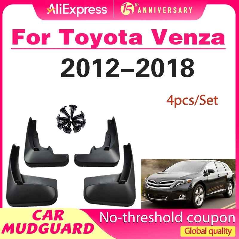 

Set Mud Flaps For Toyota Venza AV10 2008 - 2016 Mudguards Splash Guards Front Rear 2010 2011 2012 2013 2014 2015 PU0600T013P1