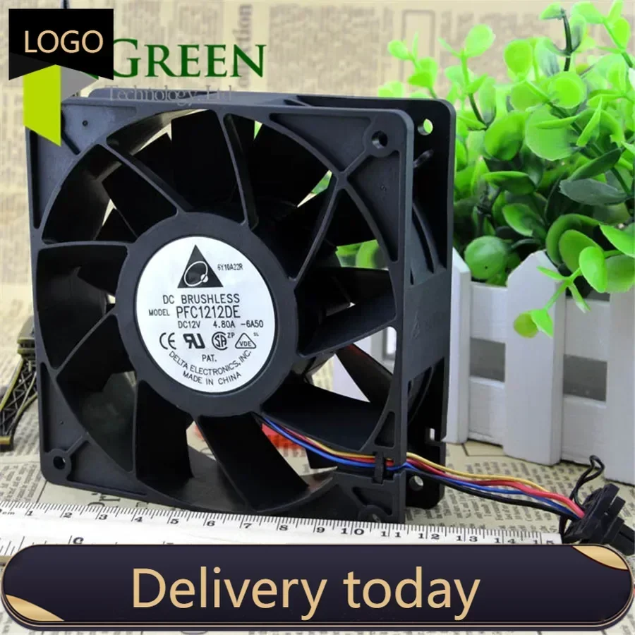 The Original Delta PFC1212DE 12038 120MM computer and server case Big power Cooling fan 12V 4.8A