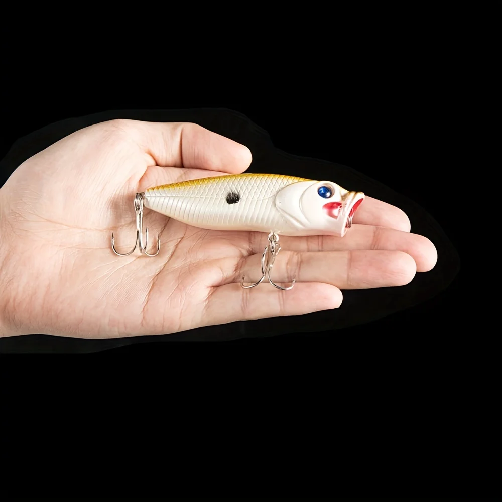 Goture 5PCS Fishing Lure 8cm/14g Popper Floating Hard Bait Artificial Chatterbait Fishing Lure Perch Pesca Fishing Hook
