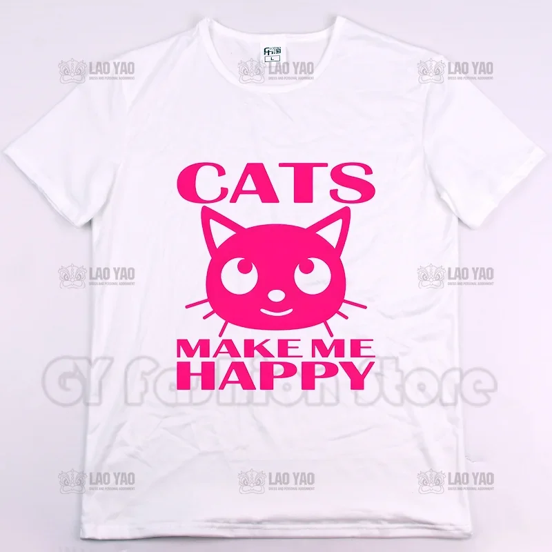Tai Chi Cat Cartoon Graphic  Shirts Hot Selling Summer Printed -shirt Unisex Street Wear Casual Men Women image 4