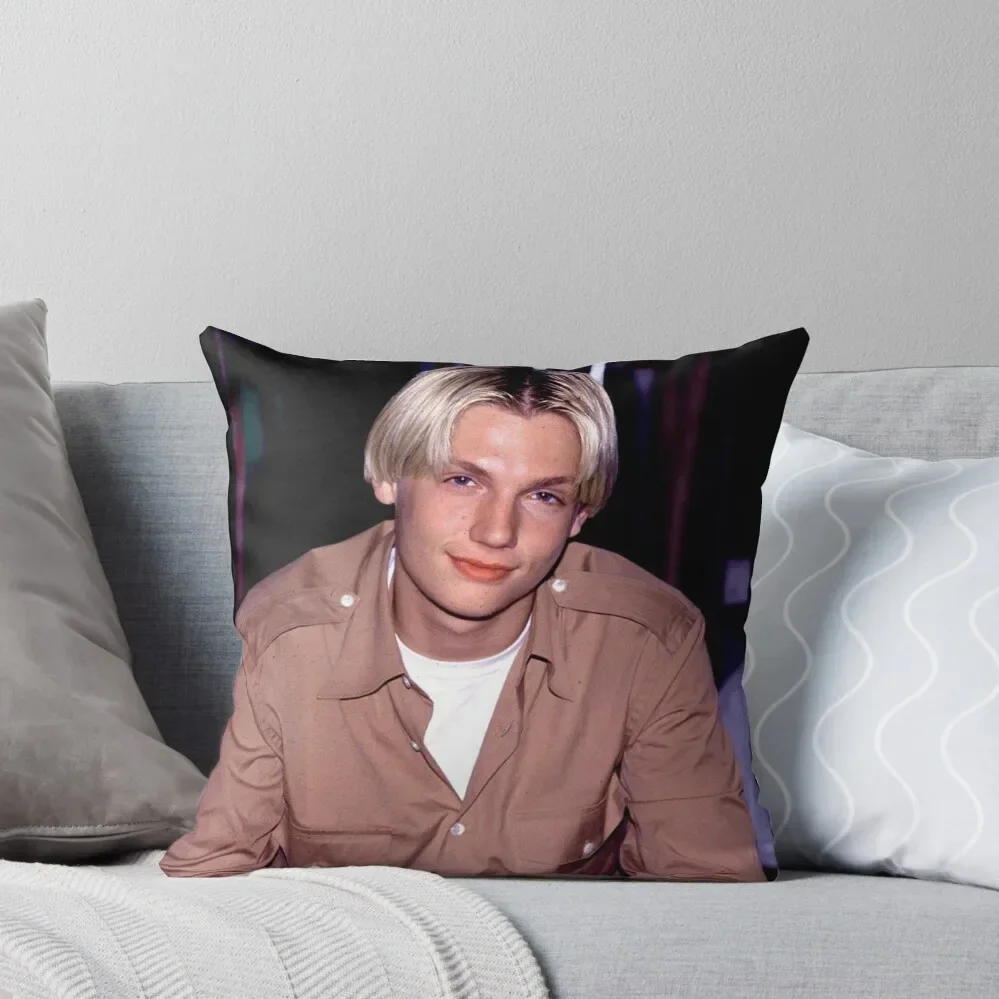 Nick Carter - Poster Throw Pillow pillow pillowcase covers for pillows pillow