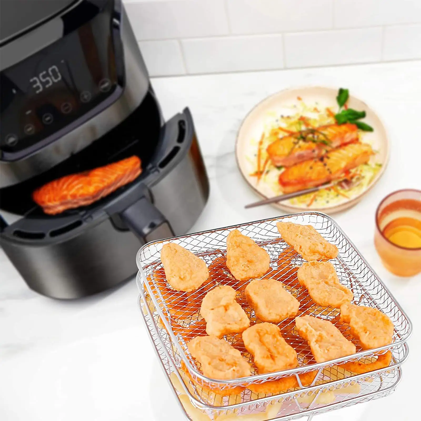 Air Fryer Paper Liners Non Stick Food Grade for Baking Summer RV
