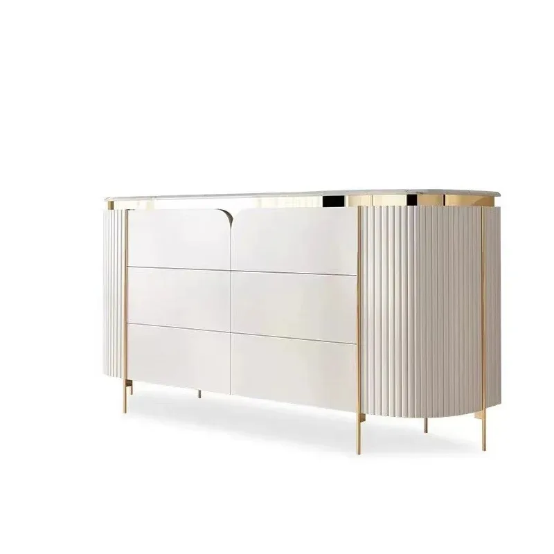 Light luxury chest, simple and modern entrance door, entrance cabinet, living room dining side cabinet, marble decorative cabine