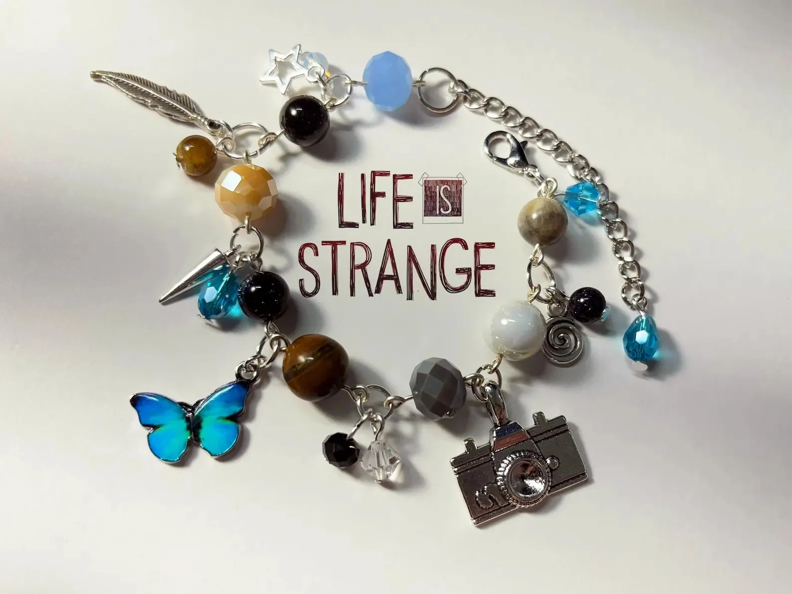 Life Is strange inspired handmade charm bracelet