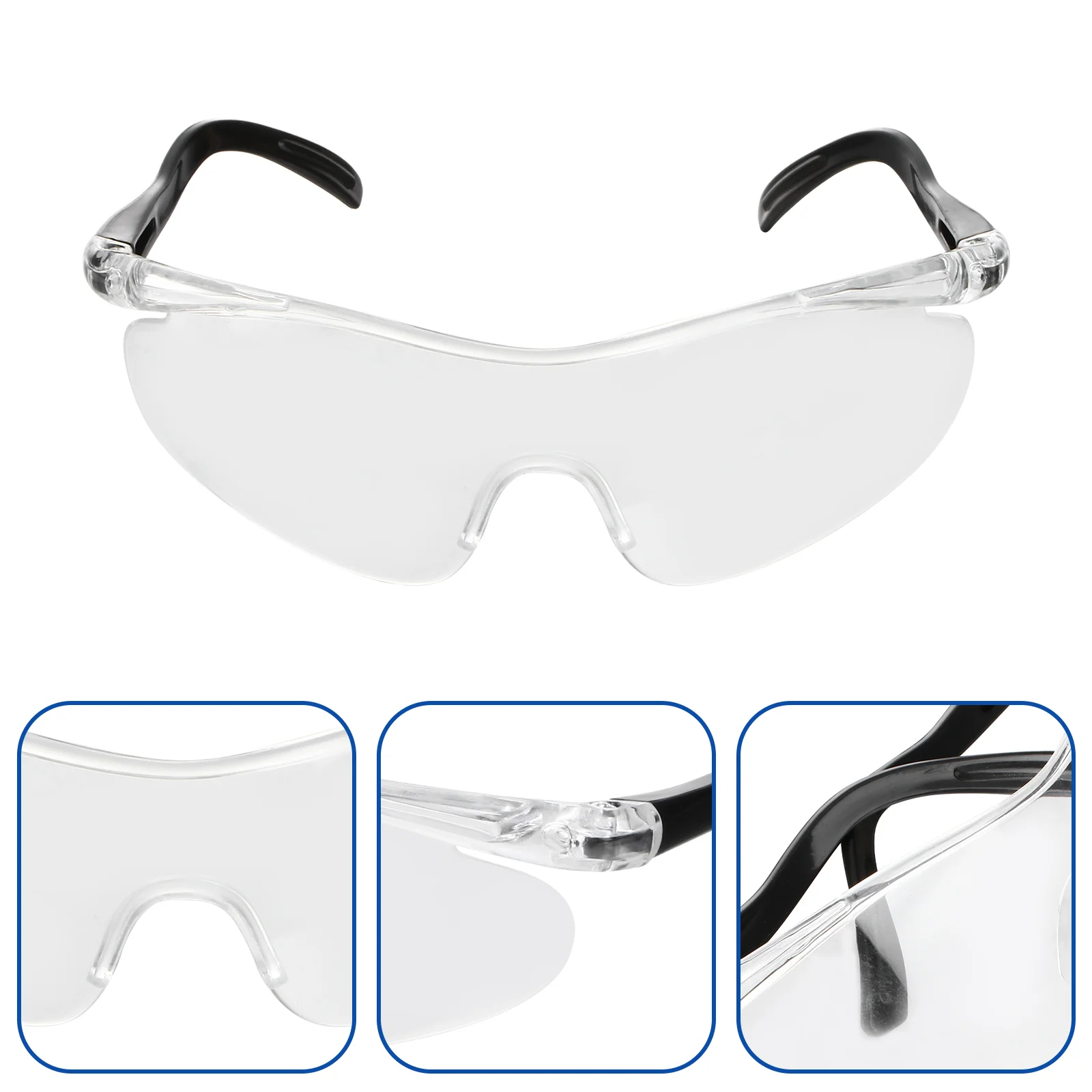 2 Pcs Protection Goggles Child Glasses Kids Lab Eyewear Plastic Lens Children Accessory Eyeglasses