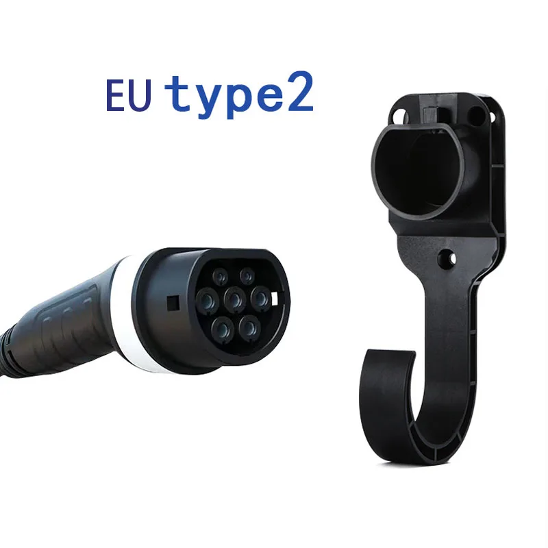 حامل شاحن EV، كابل شحن السيارة الكهربائية، دعامة تثبيت لملحقات الشاحن القياسية الأوروبية J1772 Type2 #4