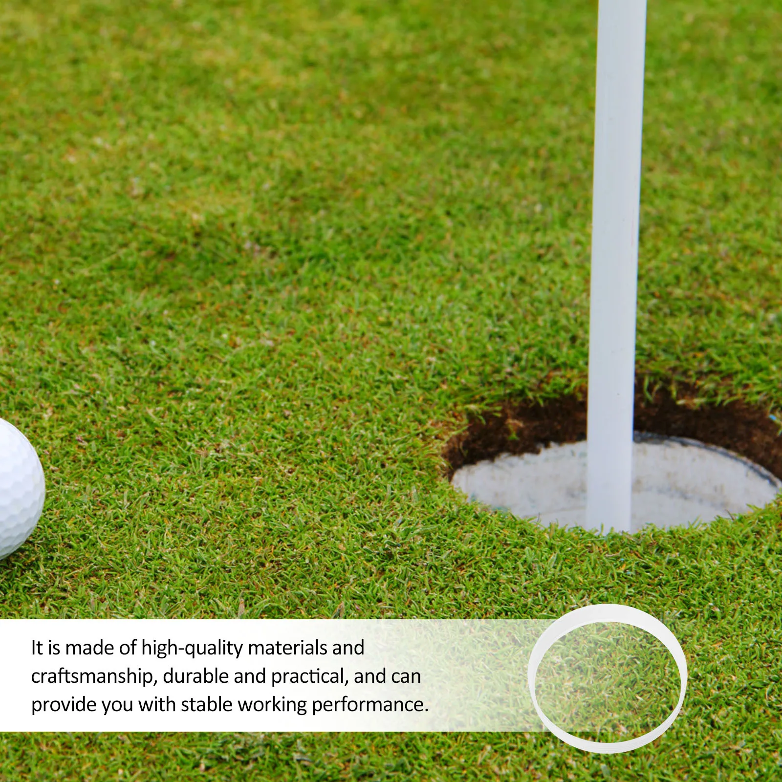 

Golf Hole Cup Rings Plastic Putting Cups Rings Set of 3 for Putting Green Practice Hole Cup Training Equipment