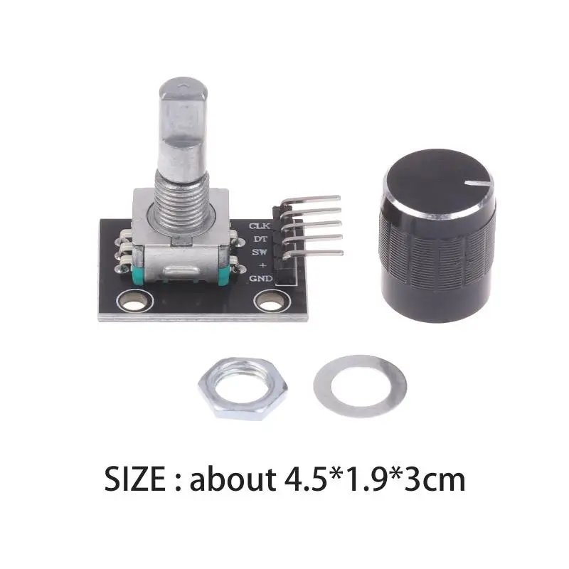 KY-040 Modul Encoder Putar 360 Derajat dengan Tombol Tekan 20 Pulsa 5VModul Sensor Brick untuk Arduino atau Elektronik DIY