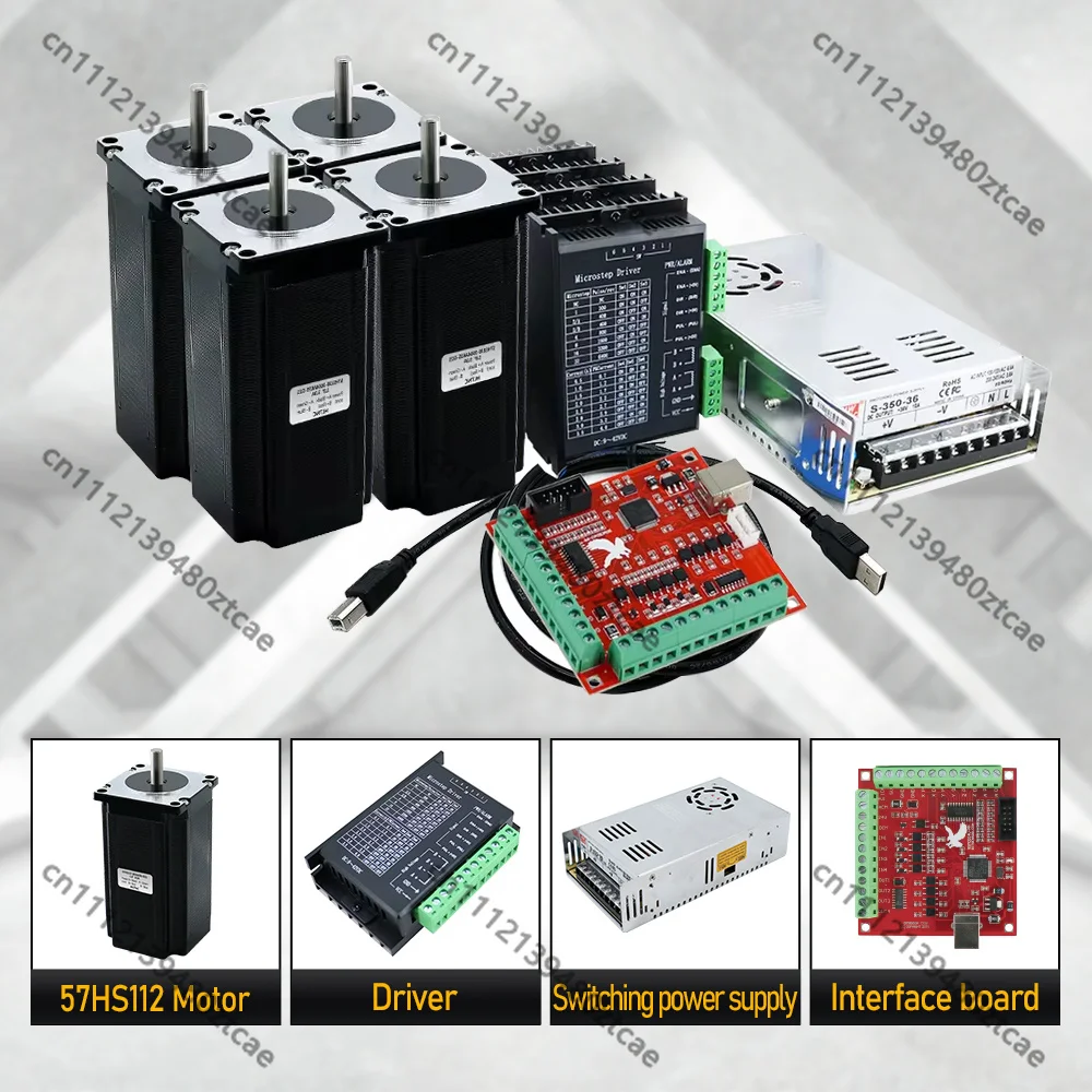 4 Axis CNC Router Kit Nema23 3Nm 3A 4.2A Stepper Motor TB6600 DM542 DM556 USB Mach3 Controller 350W 36V Power Supply