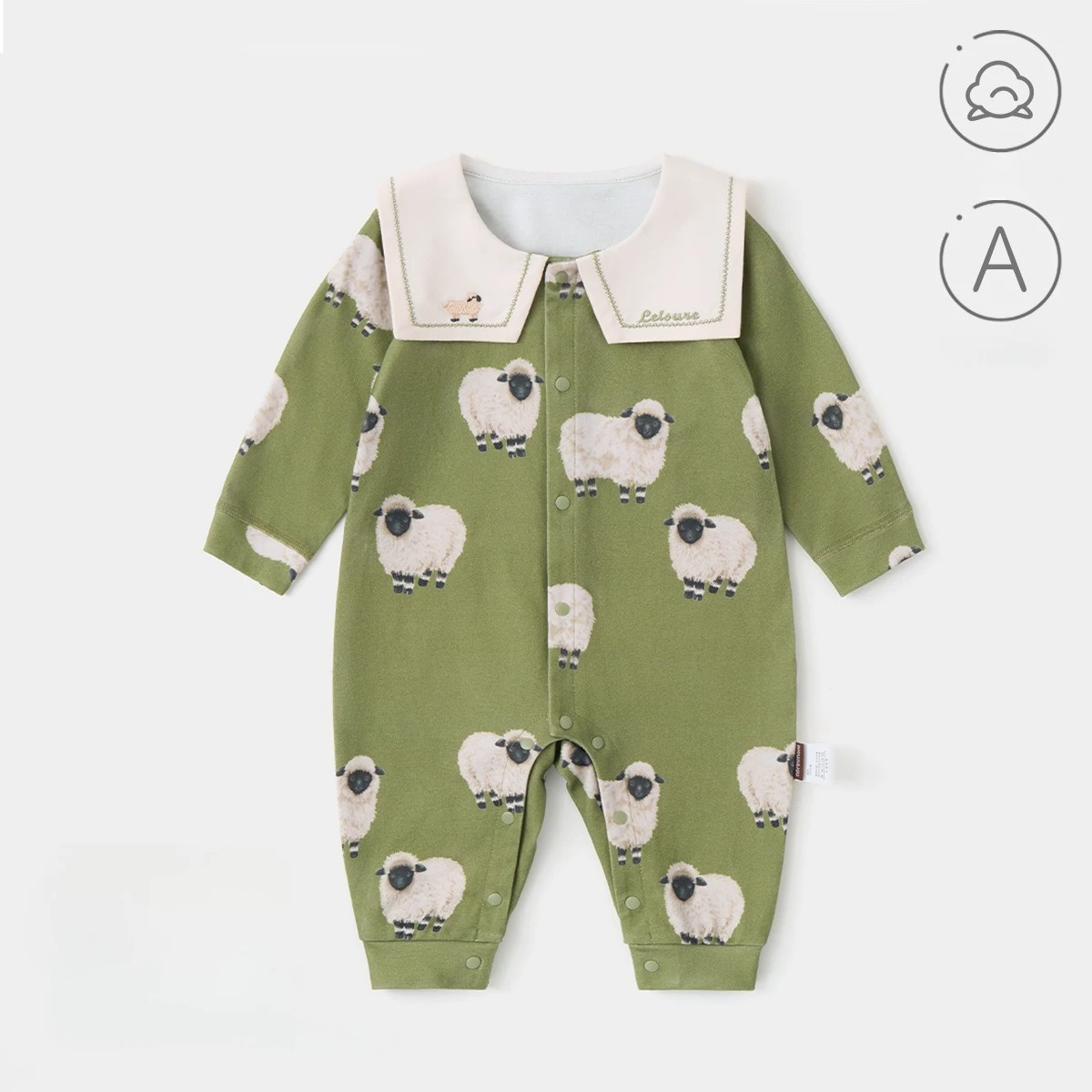 Baby Romper 100% Cotton Seamless Long Sleeve Newborn Cute Jumpsuit Spring Autumn All Seasons Soft Breathable Outfits for 0-24M