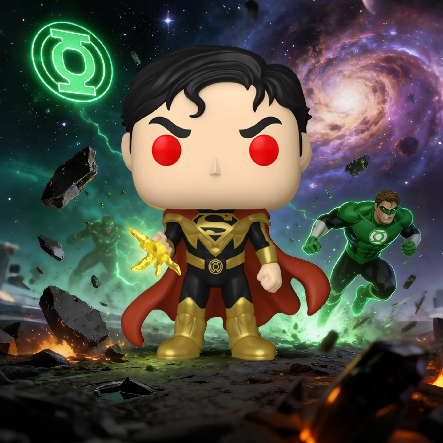 Funko Pop Dc Superman Golden Edition Action Figure Cartoon Collectible Model Desktop Decoration Gift For Fans - view 4