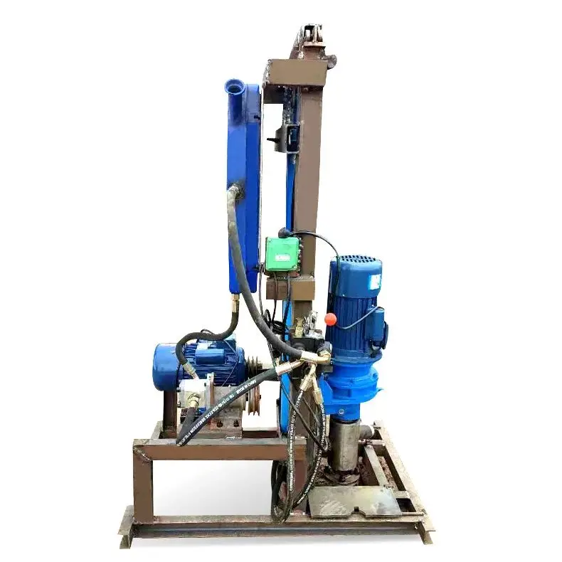 Customized Mini Electric Water Well Drilling Machine 100m Lightweight Portable Hydraulic Handheld Drill Rig view 5