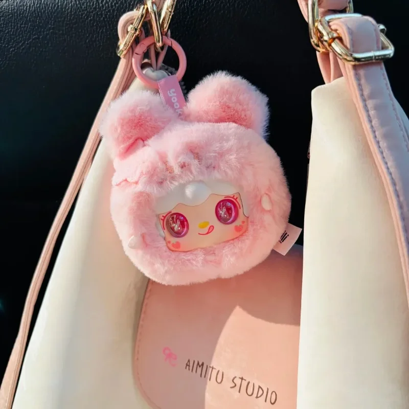 Yooki V11 Cutely Rabbit Series Plush Blind Box Vinyl Doll Key Chain Backpack Decoration Mystery Box Toy Halloween Christmas Gift