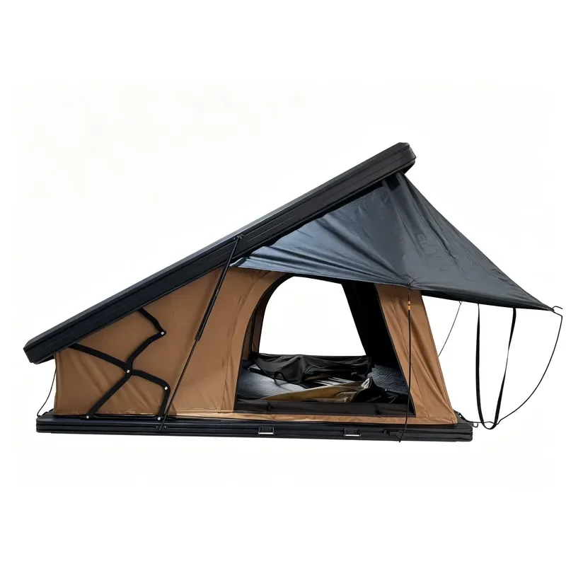 Aluminum Hard Shell Roof Top Tent Automatic Pop Up Waterproof Camping Shelter for 4 Person All Season Off Road SUV Vehicle