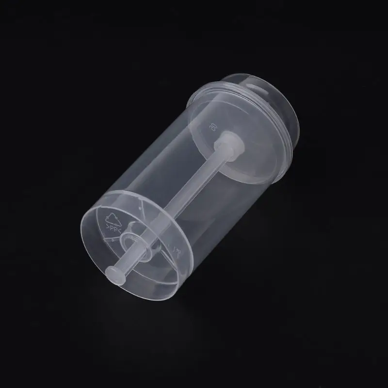 50 PCS Plastic Round Clear Push-Up Cake for Pop Easily Wash and Reuse for Wedding Birthday Part