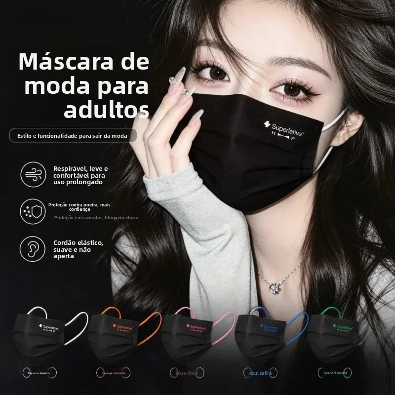 mascara-descartavel-preta-de-alto-valor-estetico-tres-camadas-fina-moderna-unissex-respiravel-a-prova-de-poeira-com-de