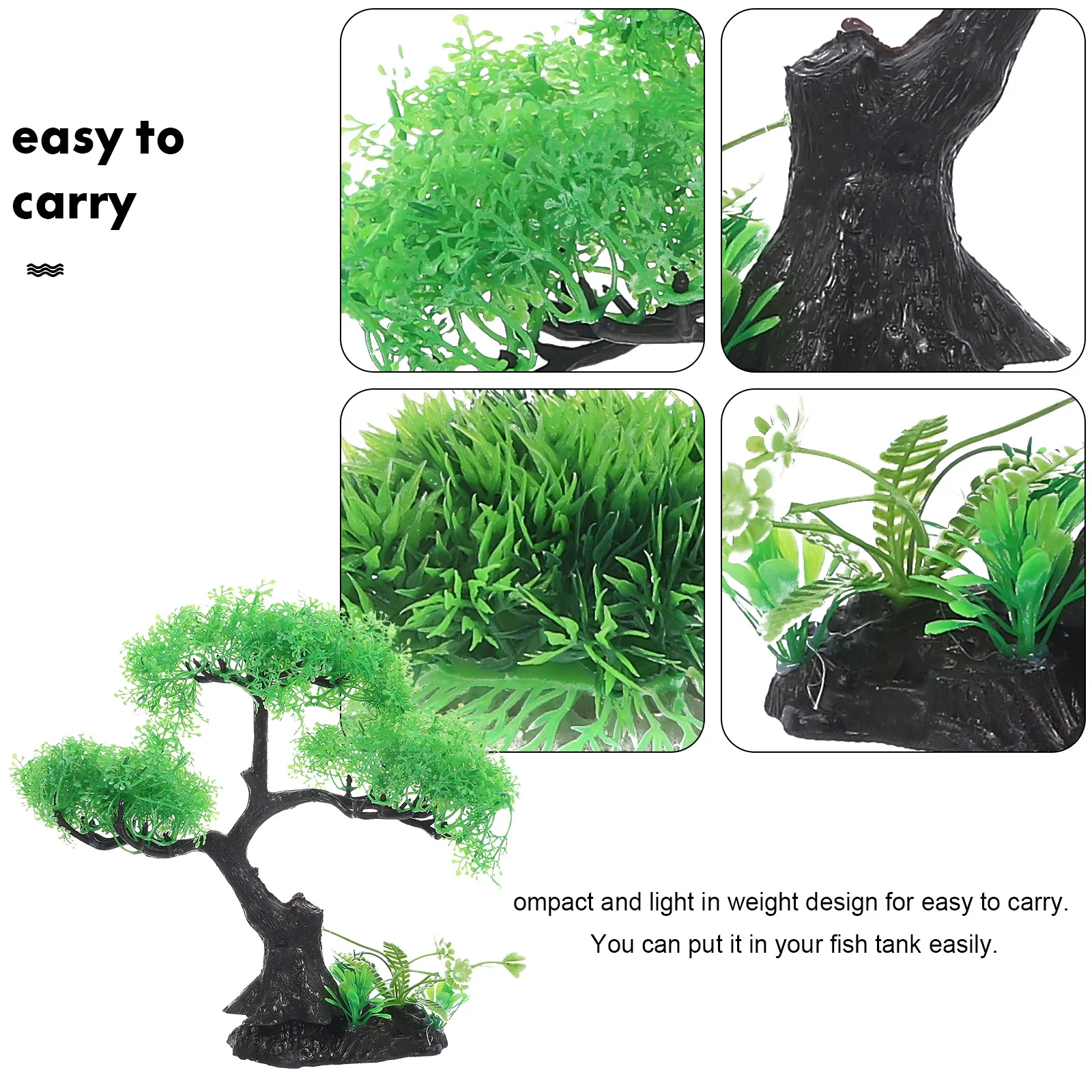 

1 Set Aquarium Decorations Underwater Tree Decor Kit Compact Fake Plants For Fish Tank Landscape Props Aquarium Decorations