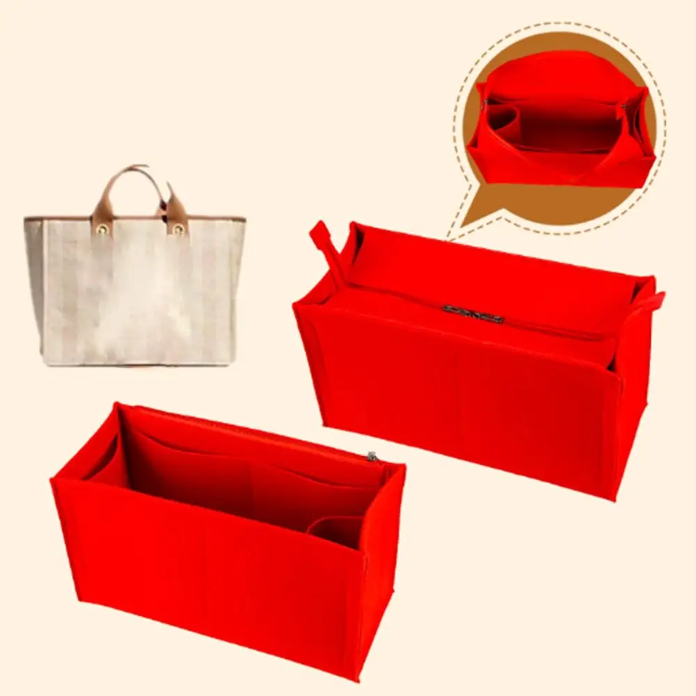 

Durable Felt Handbag Insert Bag Storage Organization Purse Liner Bag Support Portable Bag Organiser for For LV Onthego